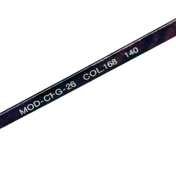 Marchon Eyeglasses Frames Purple Tortoise MOD-CFG-26 COL.168 56-18-140mm JAPAN - Picture 11 of 15